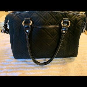 Black quilted satchel Vera Bradley purse